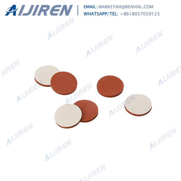 Silicone septum for analytical tests